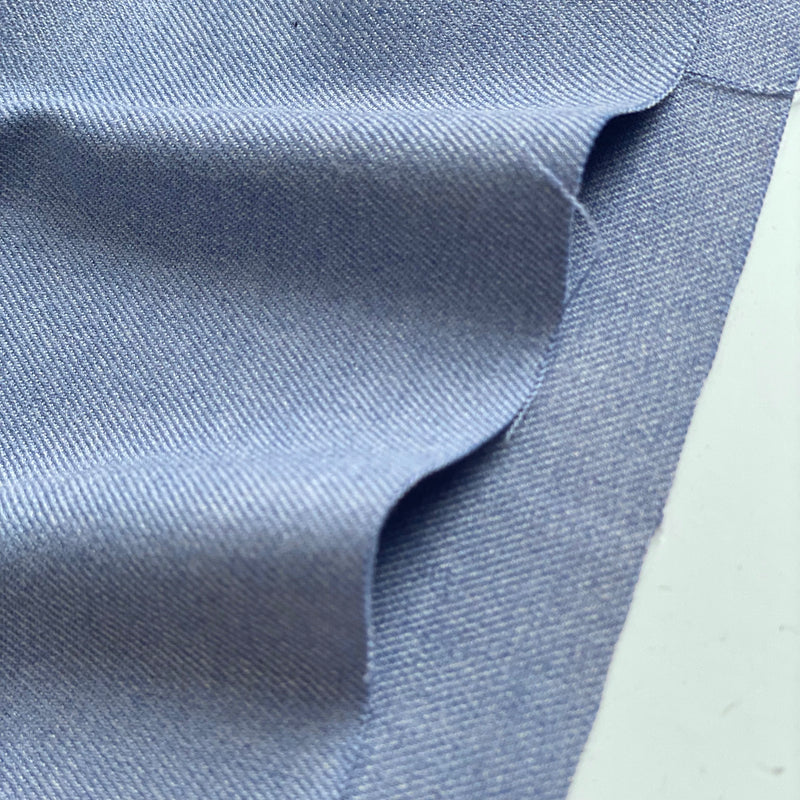 Recycled Stretch Bamboo Twill - Chambray - 0.5 metre