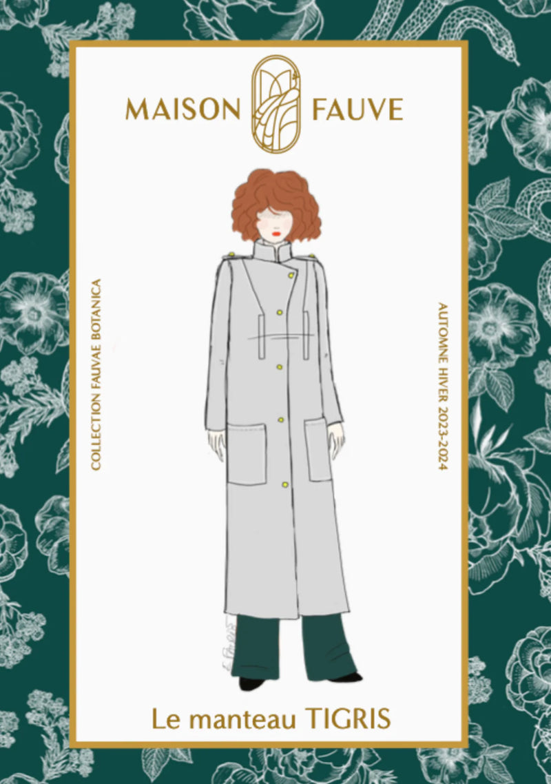 TIGRIS Coat Sewing Pattern by Maison Fauve