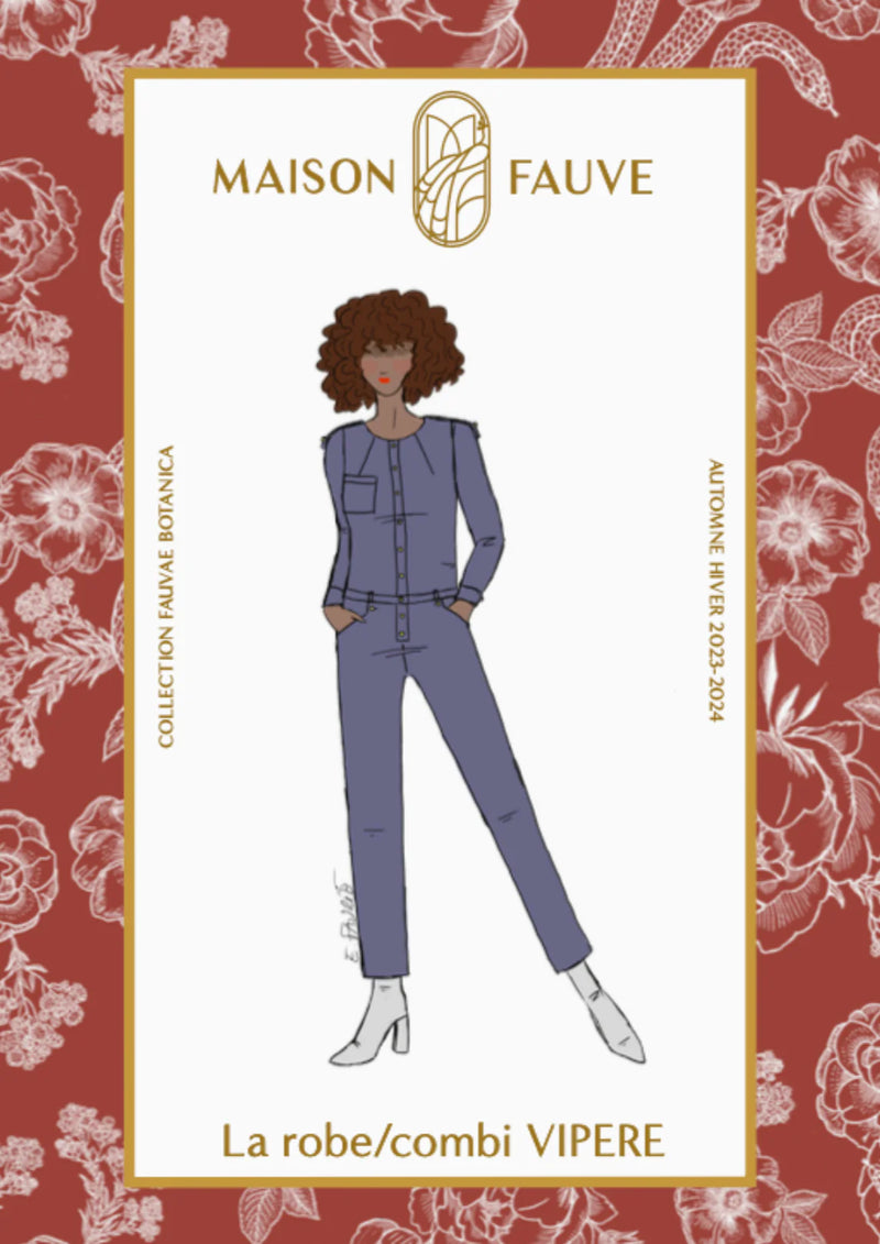 VIPERE Dress and Jumpsuit Sewing Pattern by Maison Fauve
