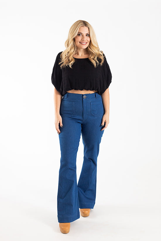 ISLE Jeans Sewing Pattern by Chalk & Notch