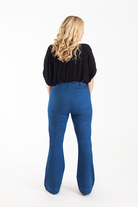 ISLE Jeans Sewing Pattern by Chalk & Notch