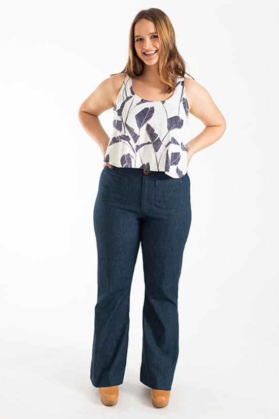 ISLE Jeans Sewing Pattern by Chalk & Notch