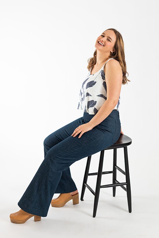 ISLE Jeans Sewing Pattern by Chalk & Notch
