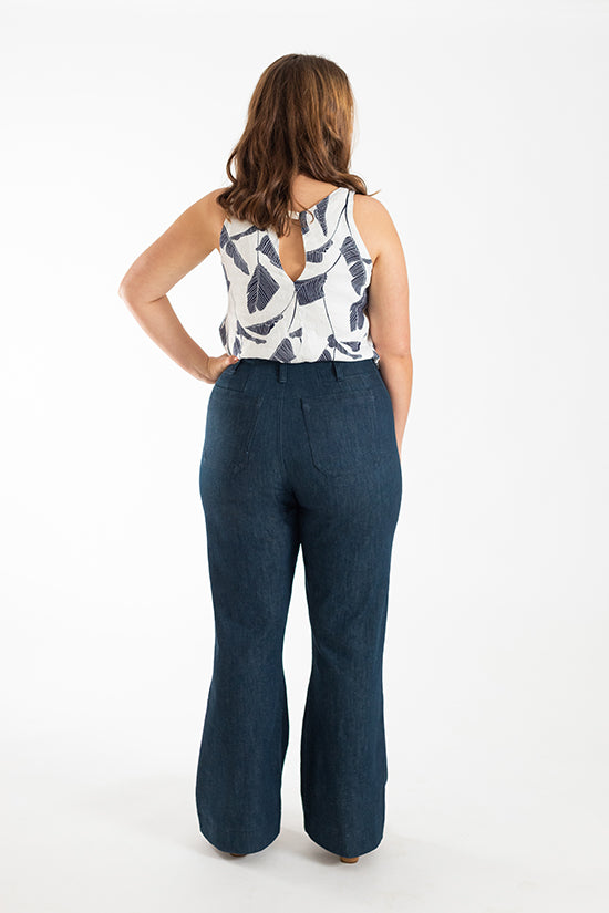 ISLE Jeans Sewing Pattern by Chalk & Notch
