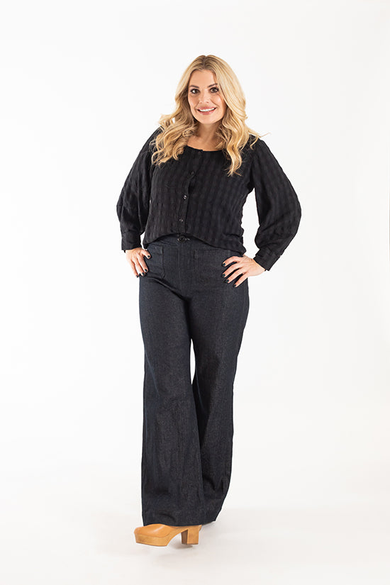 ISLE Jeans Sewing Pattern by Chalk & Notch