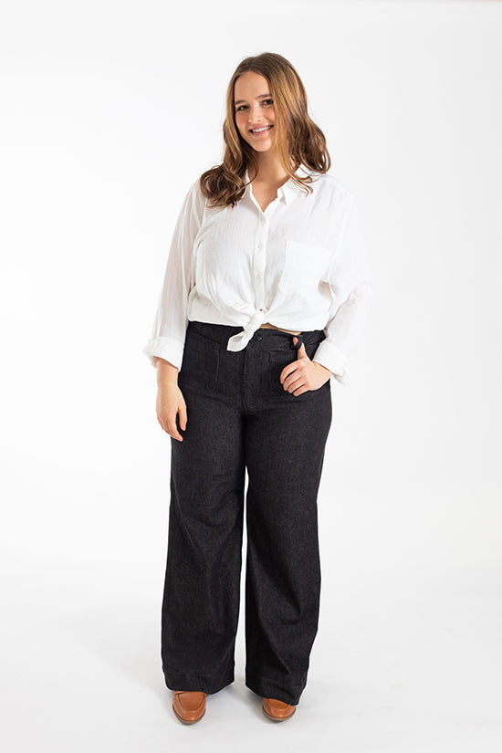 ISLE Jeans Sewing Pattern by Chalk & Notch