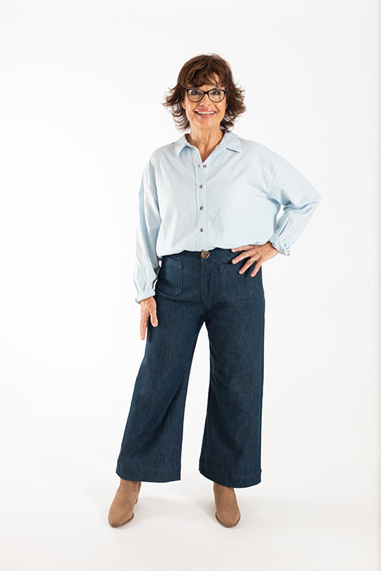 ISLE Jeans Sewing Pattern by Chalk & Notch