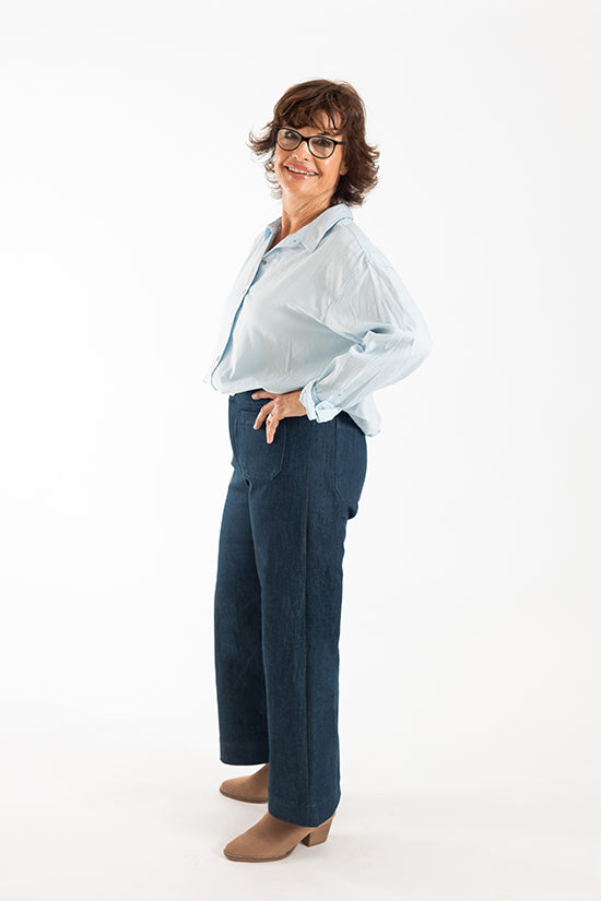 ISLE Jeans Sewing Pattern by Chalk & Notch