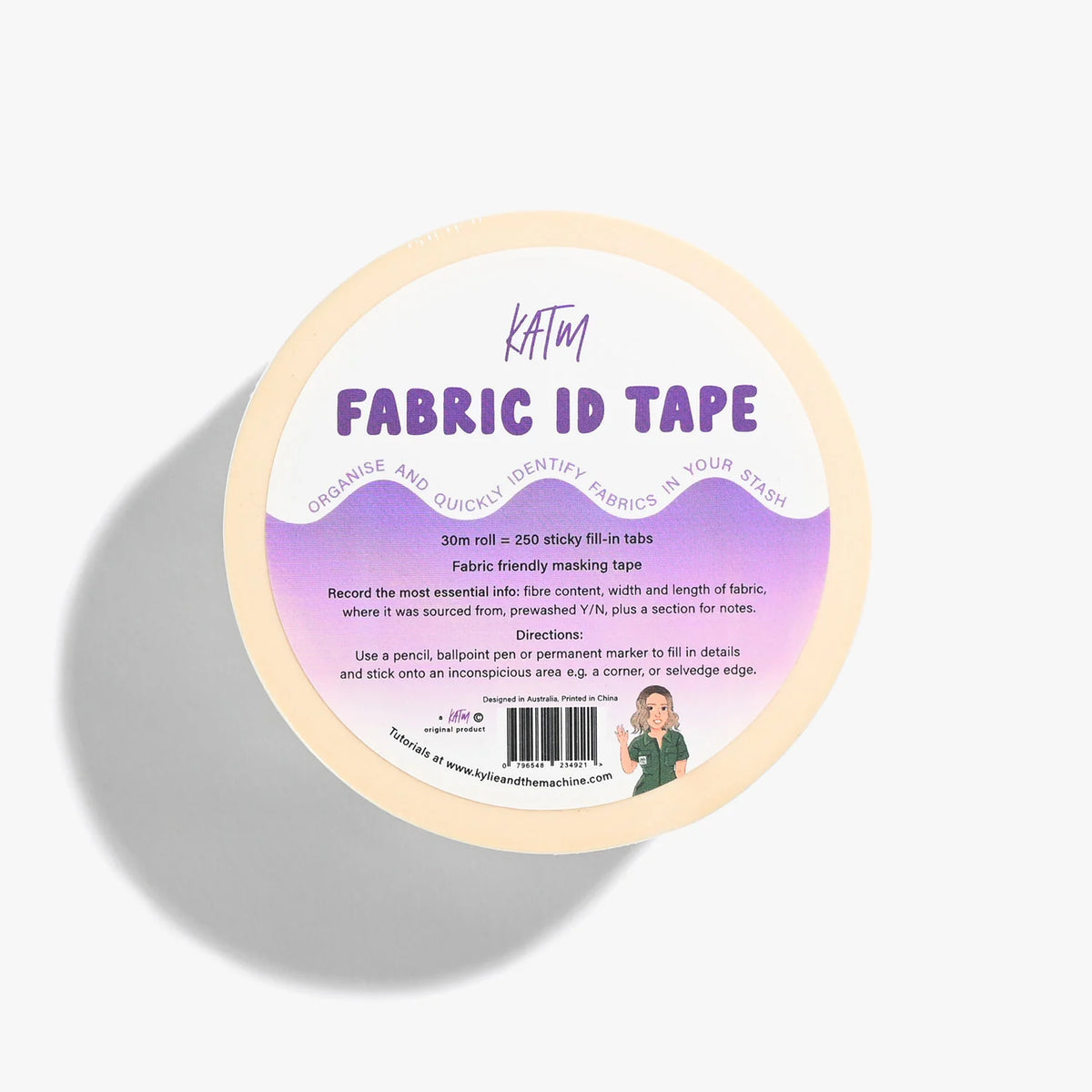KATM Fabric ID Label Tape – 1 Tape Roll 30m