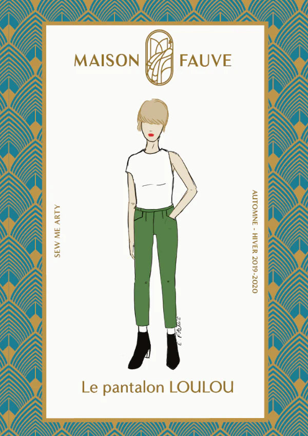 LOULOU Cigarette Pants Sewing Pattern by Maison Fauve