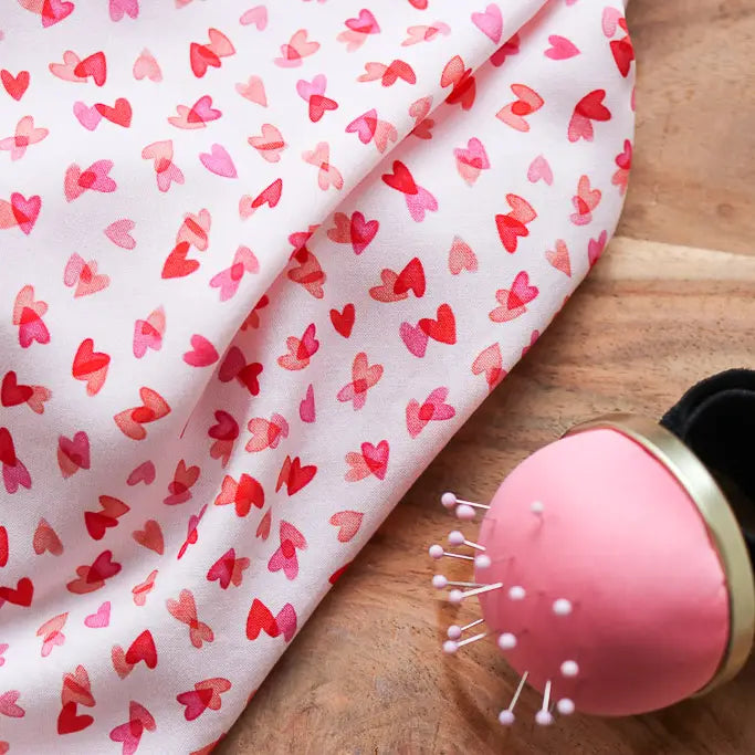 Lise Tailor Viscose Fabric - I Love You