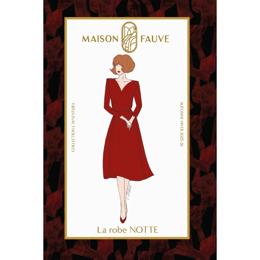 NOTTE Dress Sewing Pattern by Maison Fauve