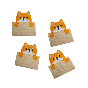 PEEKABOO PUP by SA Labels - Woven Sew-In Labels - Pack of 4