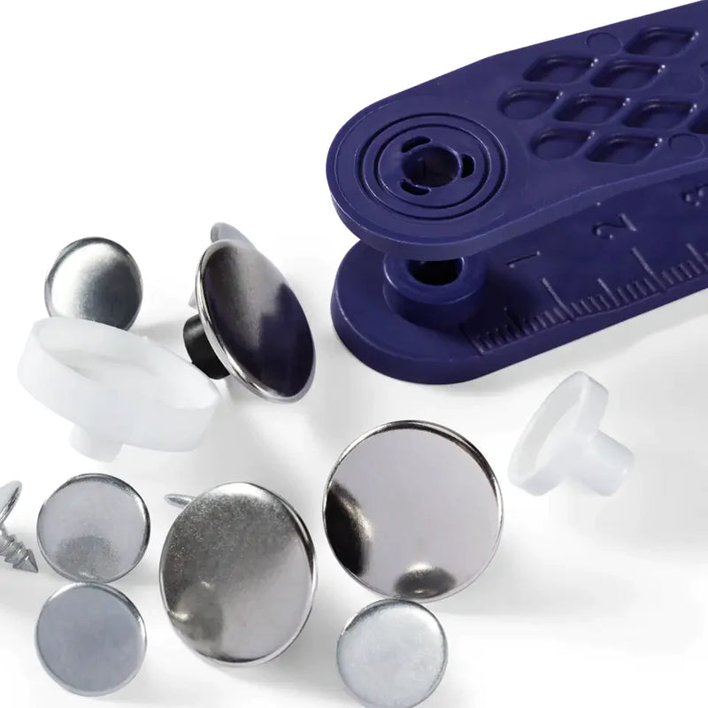 Prym Jeans Buttons 17mm - Smooth Silver