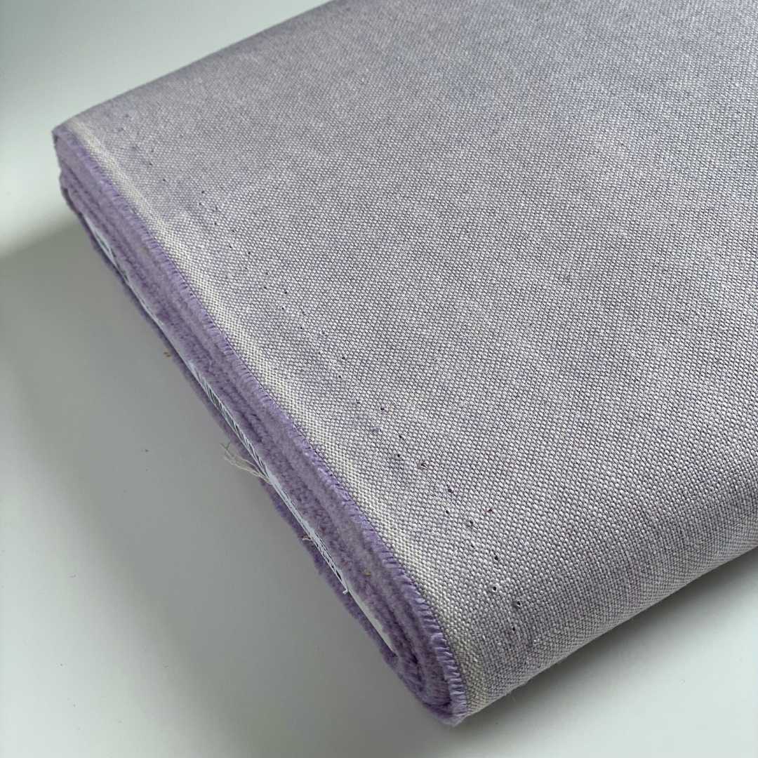 Recycled Canvas Fabric - Lilac - Priced per 0.5 metre