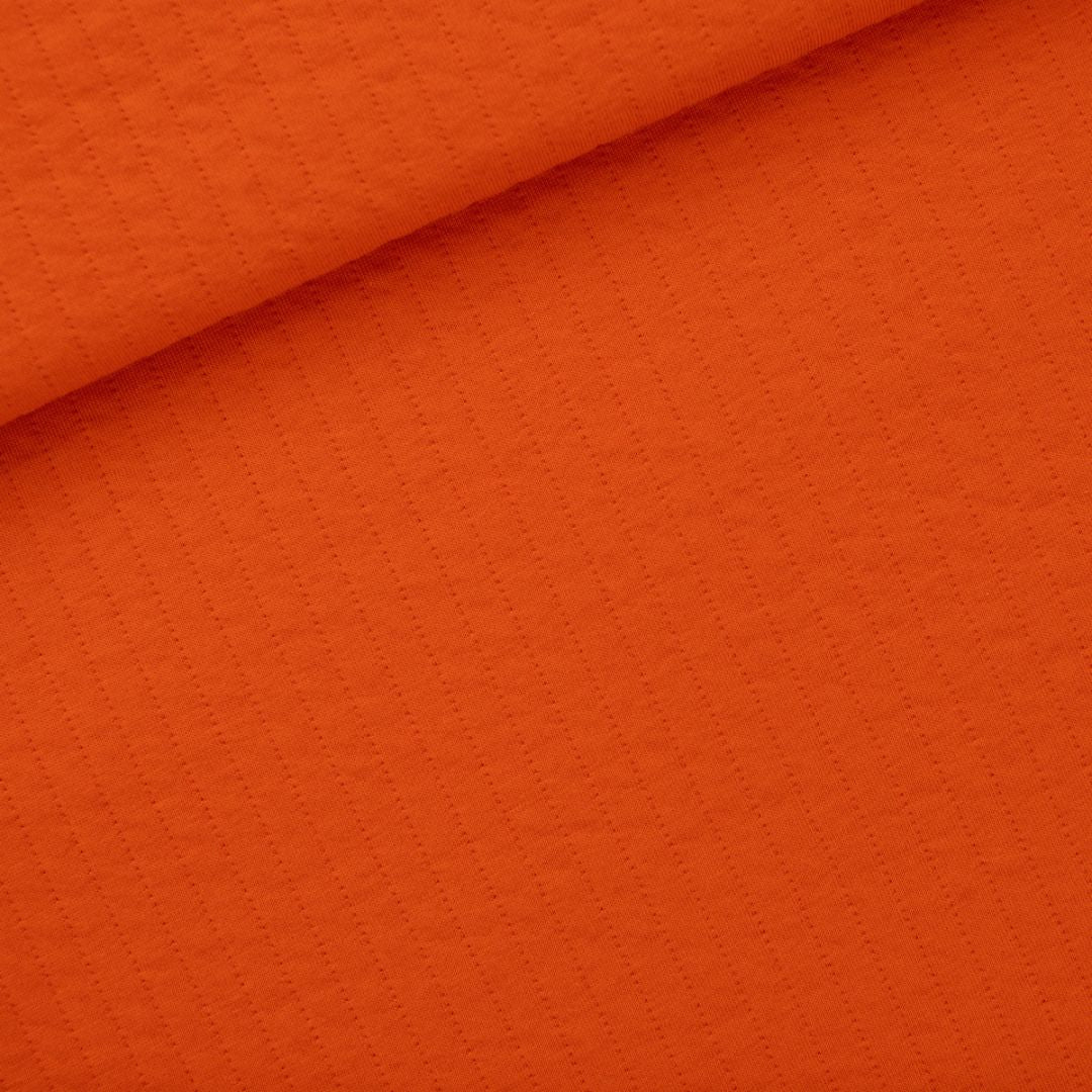 See You At Six – Quilted Cotton Blend Knit – Flame Red – EXTRA WIDE!