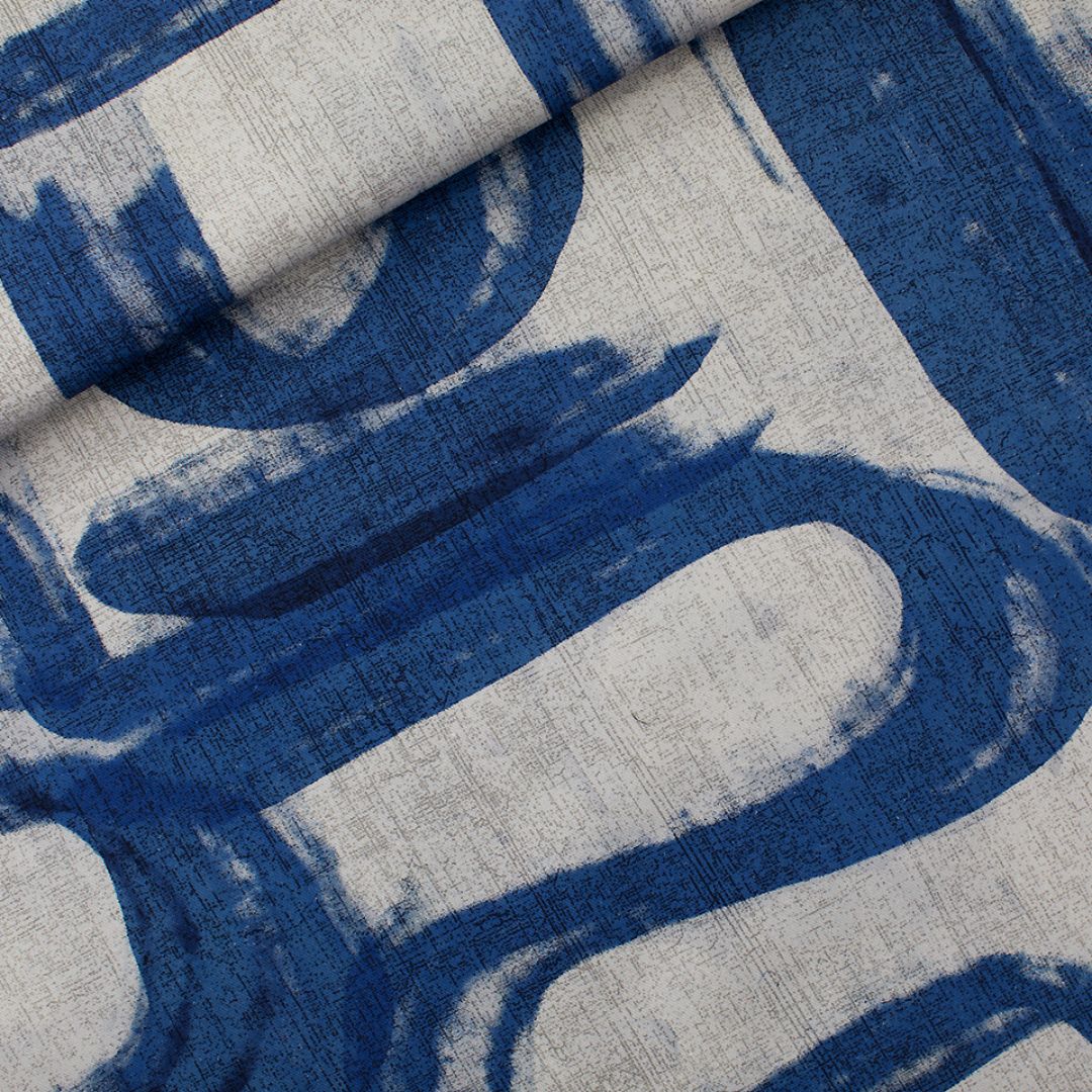 See You At Six - Cotton Canvas Gabardine Twill Fabric - Drifting Course