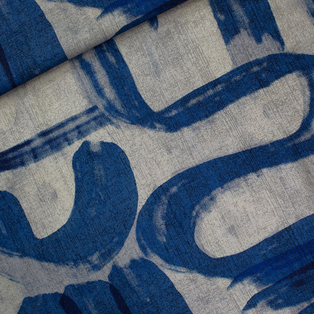 See You At Six - Linen Viscose Blend Fabric - Drifting Course