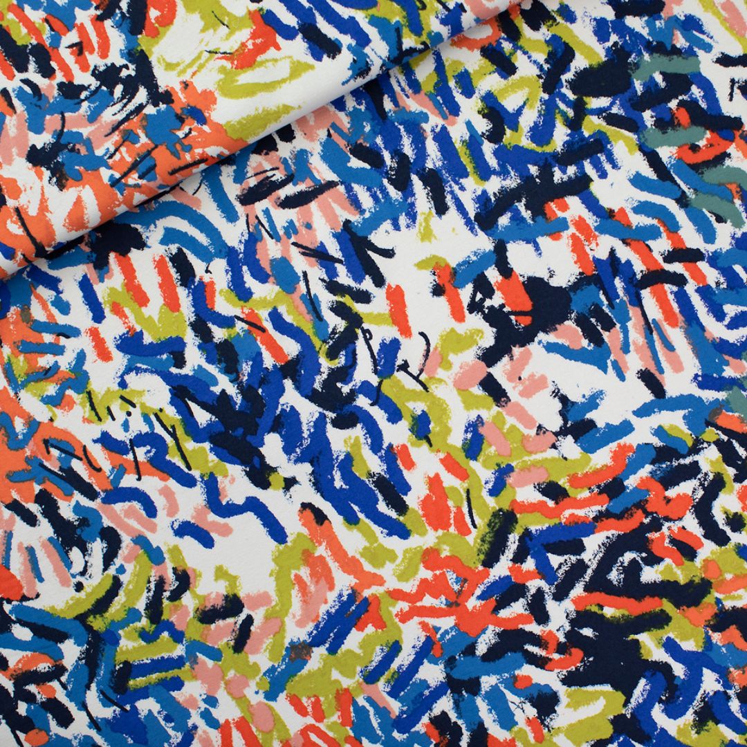 See You At Six - French Terry Fabric - Paint Fun
