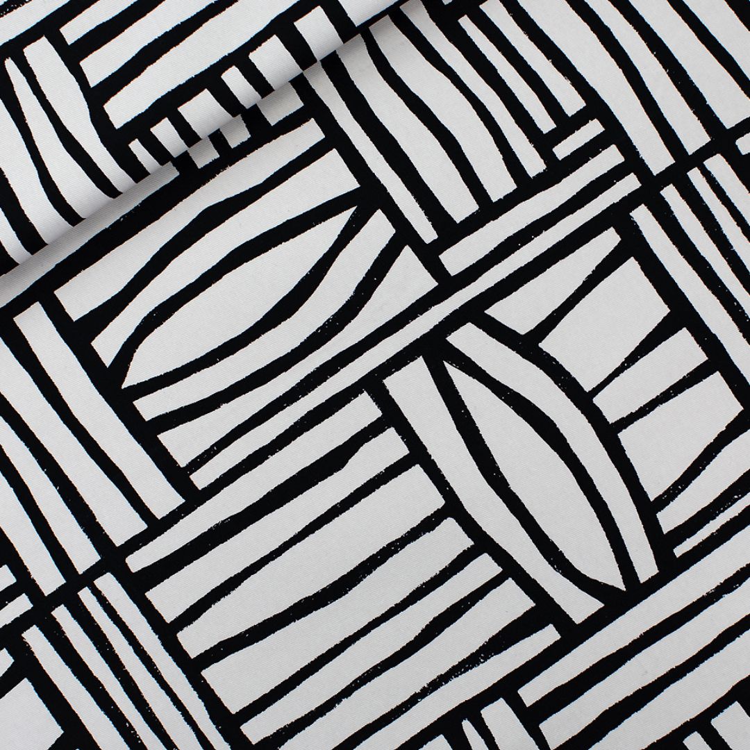 See You At Six - Cotton Canvas Gabardine Twill Fabric - Permecube
