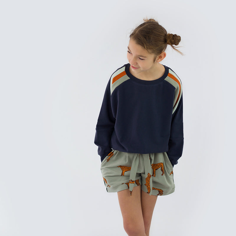 See you at Six - French Terry - Polar Night Blue - Priced per 0.5 metre