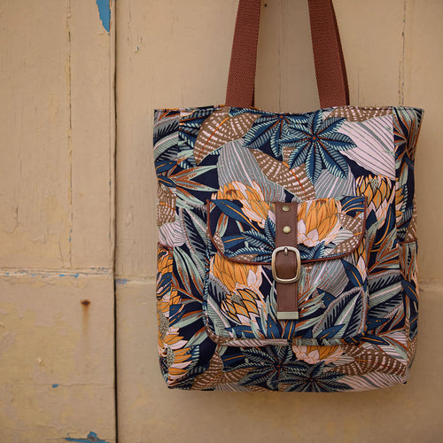 Ground Pineapple - Cotton Canvas Gabardine Twill - Polar Night Blue - Priced per 0.5 metre