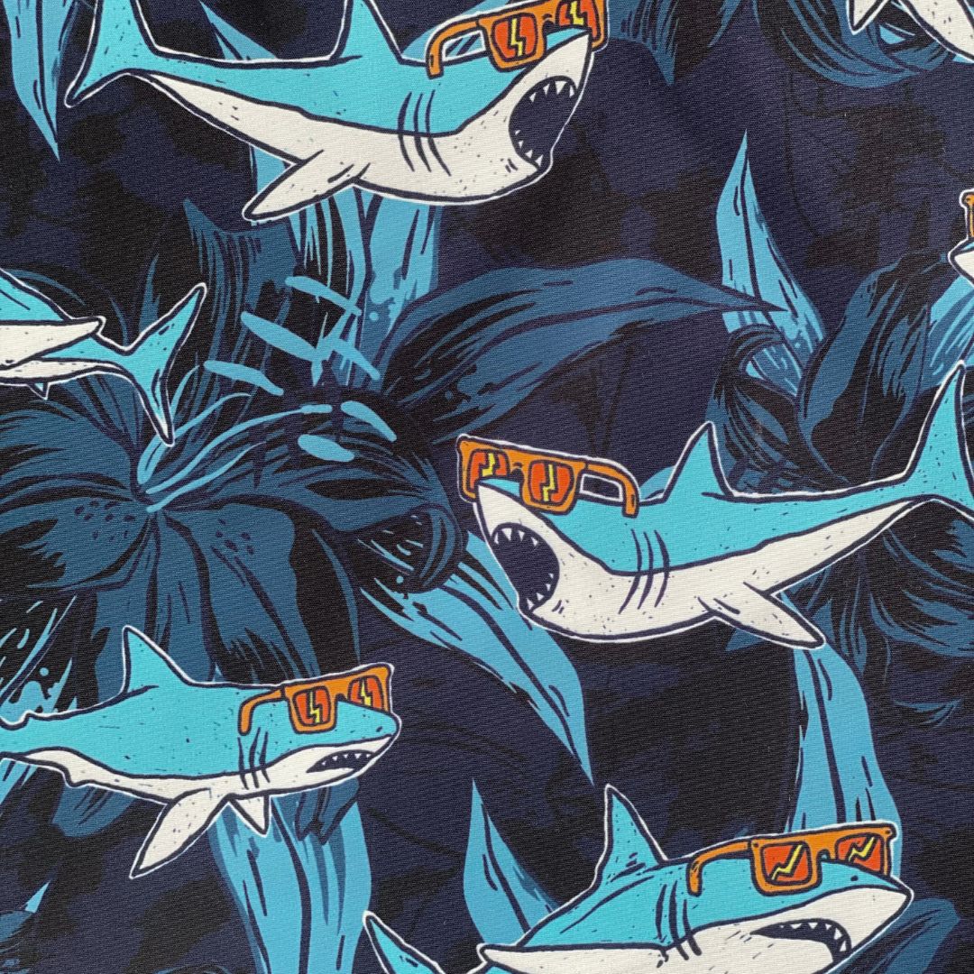 Swim Short Recycled Fabric – Sharks