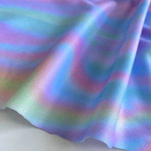 Swimwear Recycled Fabric – Pastel Swirl