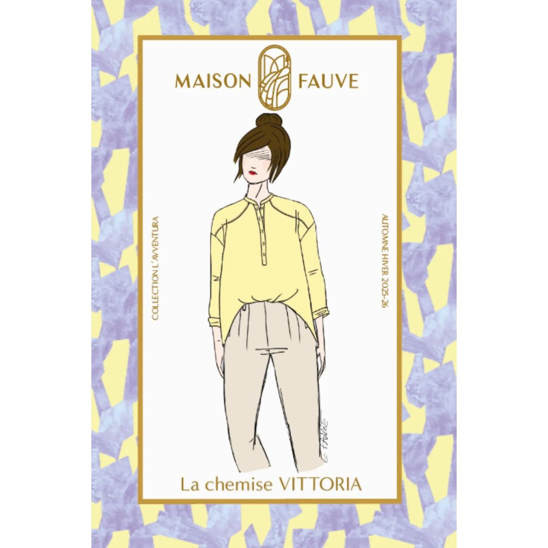 VITTORIA Shirt Sewing Pattern by Maison Fauve