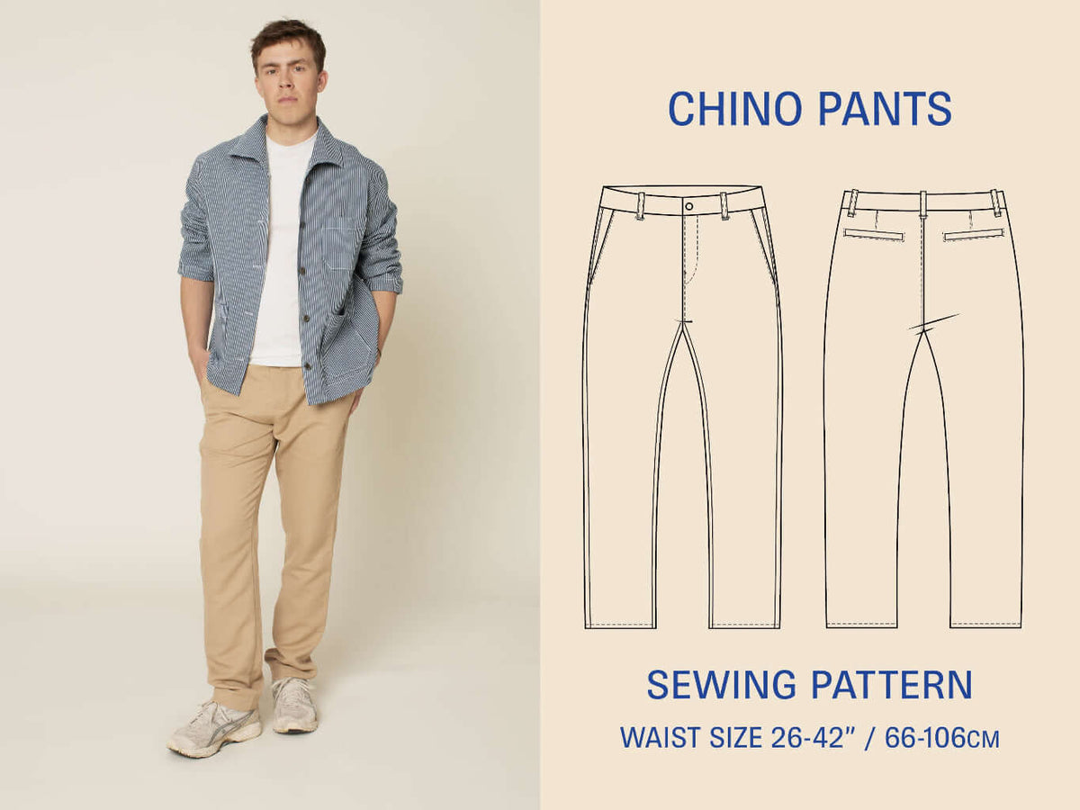 Chino Pants | Wardrobe By Me | PDF Pattern