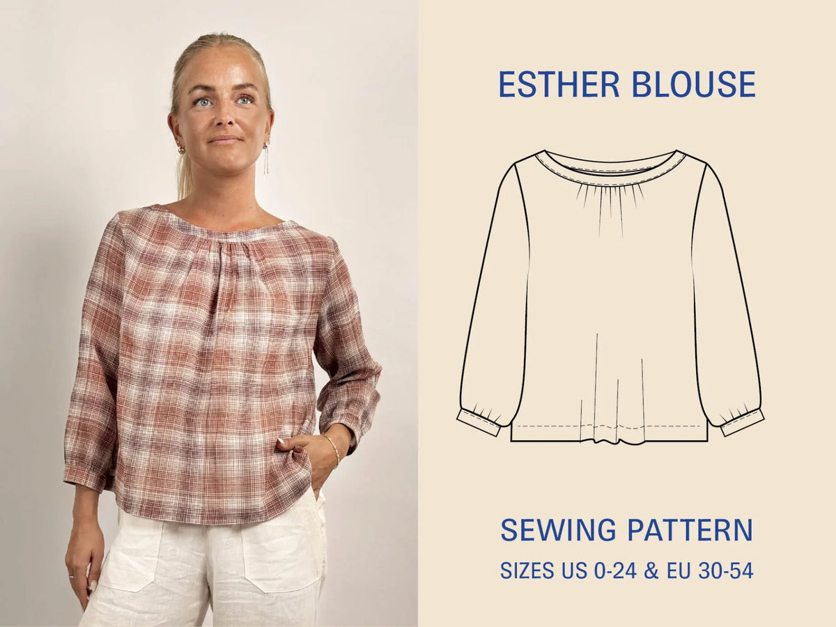 Esther Blouse | Wardrobe By Me | PDF Pattern