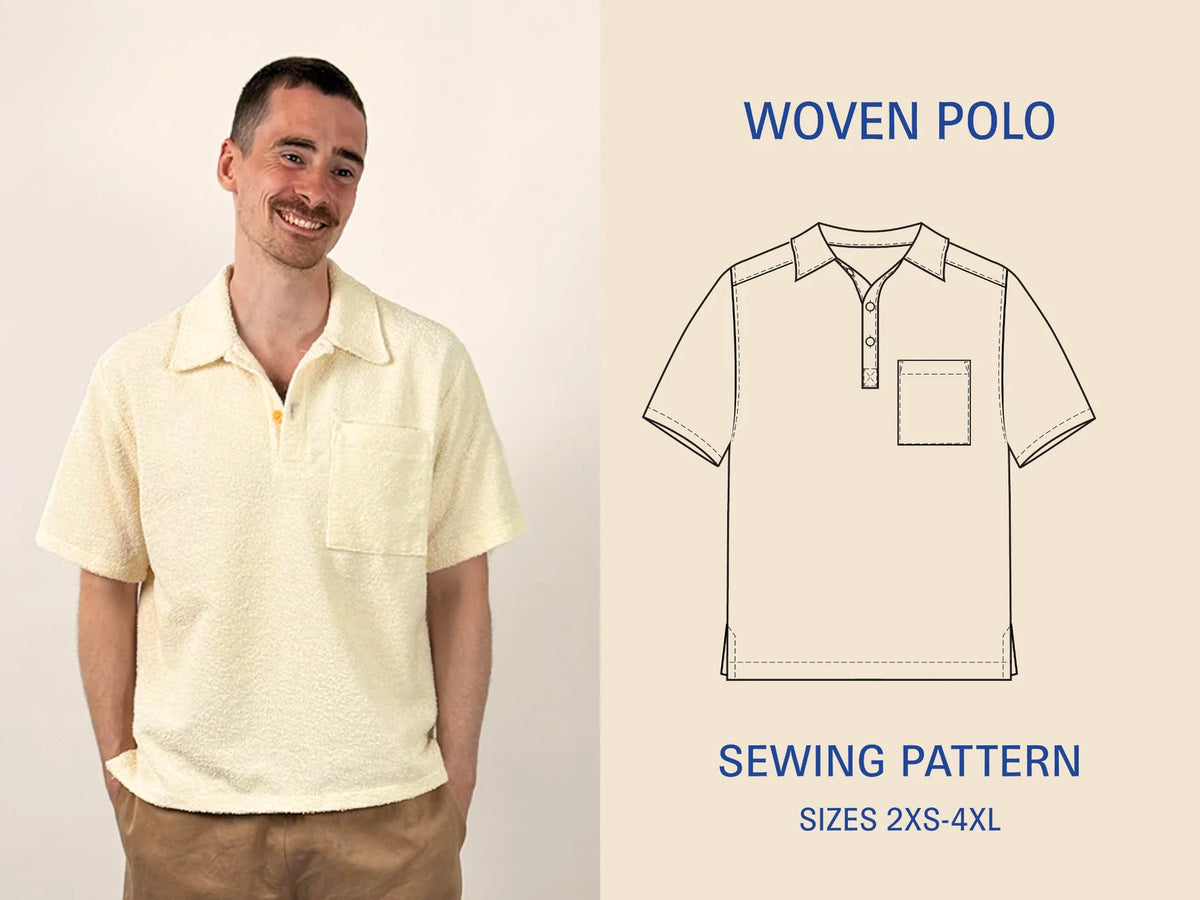 Woven Polo Shirt | Wardrobe By Me | PDF Pattern