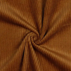 Washed Jumbo Corduroy Fabric - Cinnamon