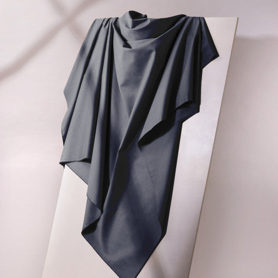 Gabardine Light Twill Fabric - Deep Charcoal - Atelier Brunette - Priced per 0.5 metre