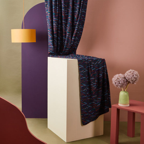 Fuji Night - Viscose twill fabric with Lenzing™️ EcoVero™️ fibres - Atelier Brunette - 0.5 metre