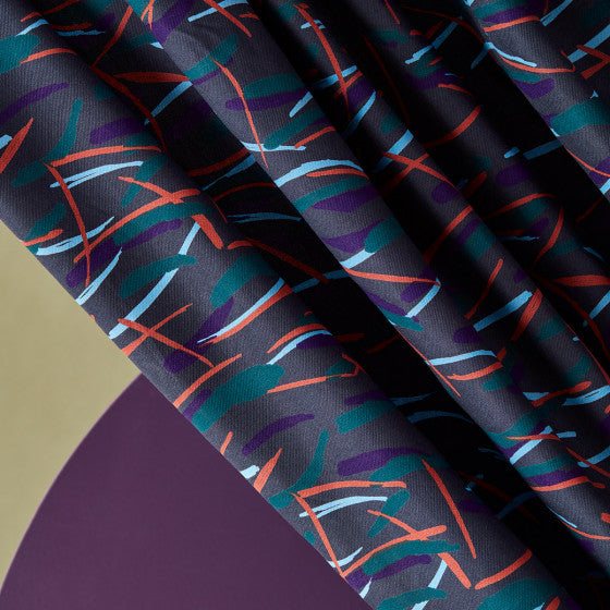 Fuji Night - Viscose twill fabric with Lenzing™️ EcoVero™️ fibres - Atelier Brunette - 0.5 metre