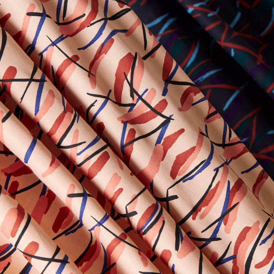 Fuji Night - Viscose twill fabric with Lenzing™️ EcoVero™️ fibres - Atelier Brunette - 0.5 metre