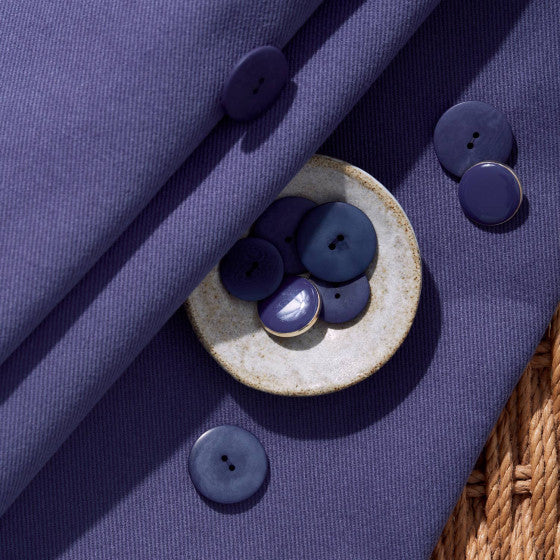 Gabardine Twill Fabric - Cobalt - Atelier Brunette - Price per 0.5 metre