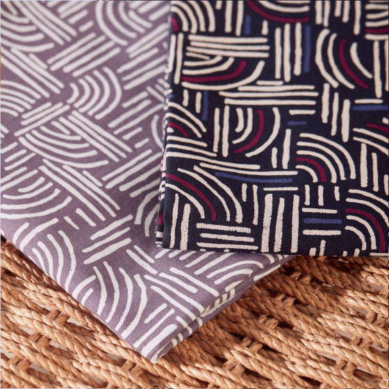 Hopscotch Night - Cotton Gauze Fabric - Atelier Brunette - 0.5 metre