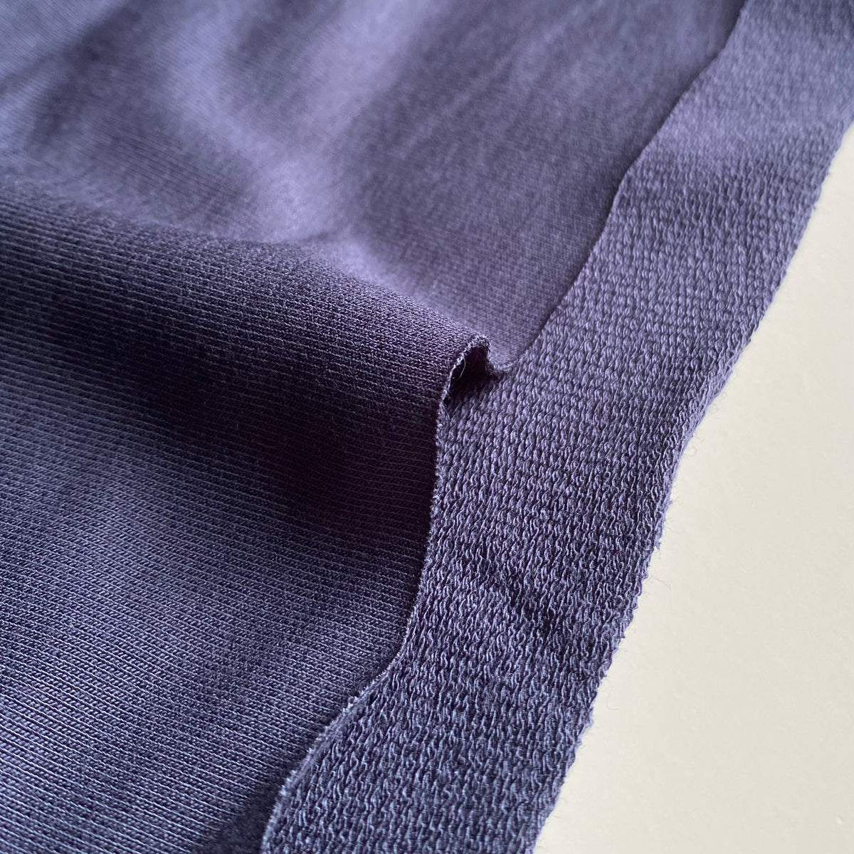 Bamboo French Terry Fabric - Navy - Priced per 0.5 metre