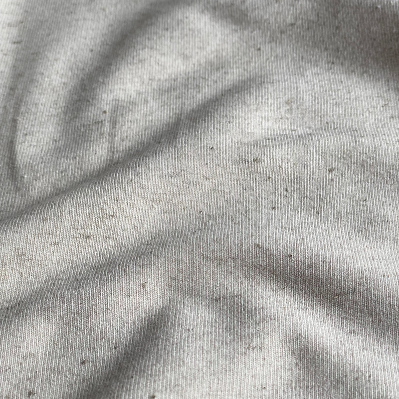 Linen French Terry Knit Fabric - Natural - Priced per 0.5 metre