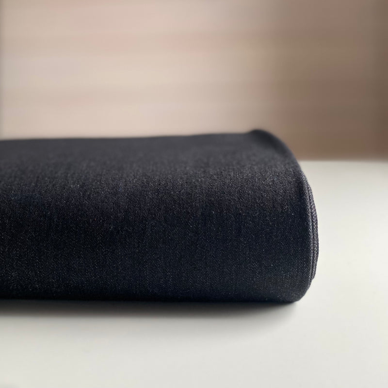 Recycled Stretch Denim 9oz - Black - 0.5 metre