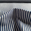 Yarn Dyed Washed Denim 11.6oz - Navy Stripes - 0.5 metre