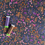 French Terry Knit Fabric - Floral - Priced per 0.5 metre