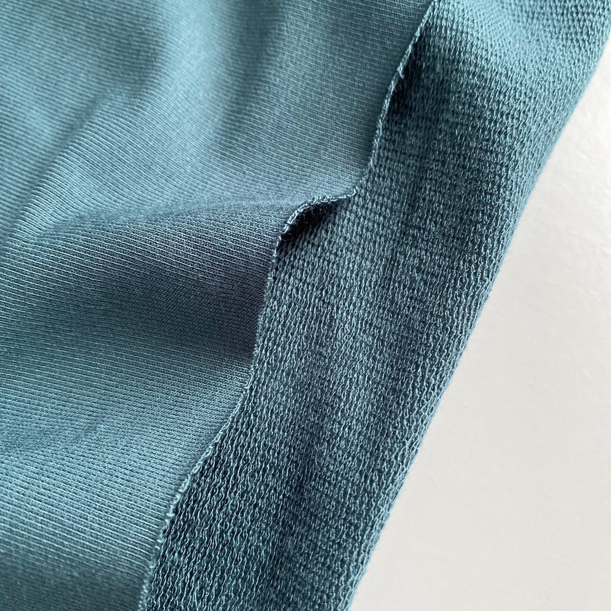 Bamboo French Terry Fabric - Sea Pine Green - Priced per 0.5 metre