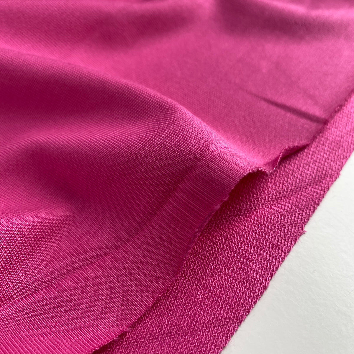 Bamboo French Terry Fabric - Pink - Priced per 0.5 metre