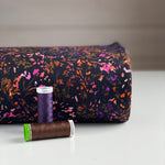 French Terry Knit Fabric - Floral - Priced per 0.5 metre