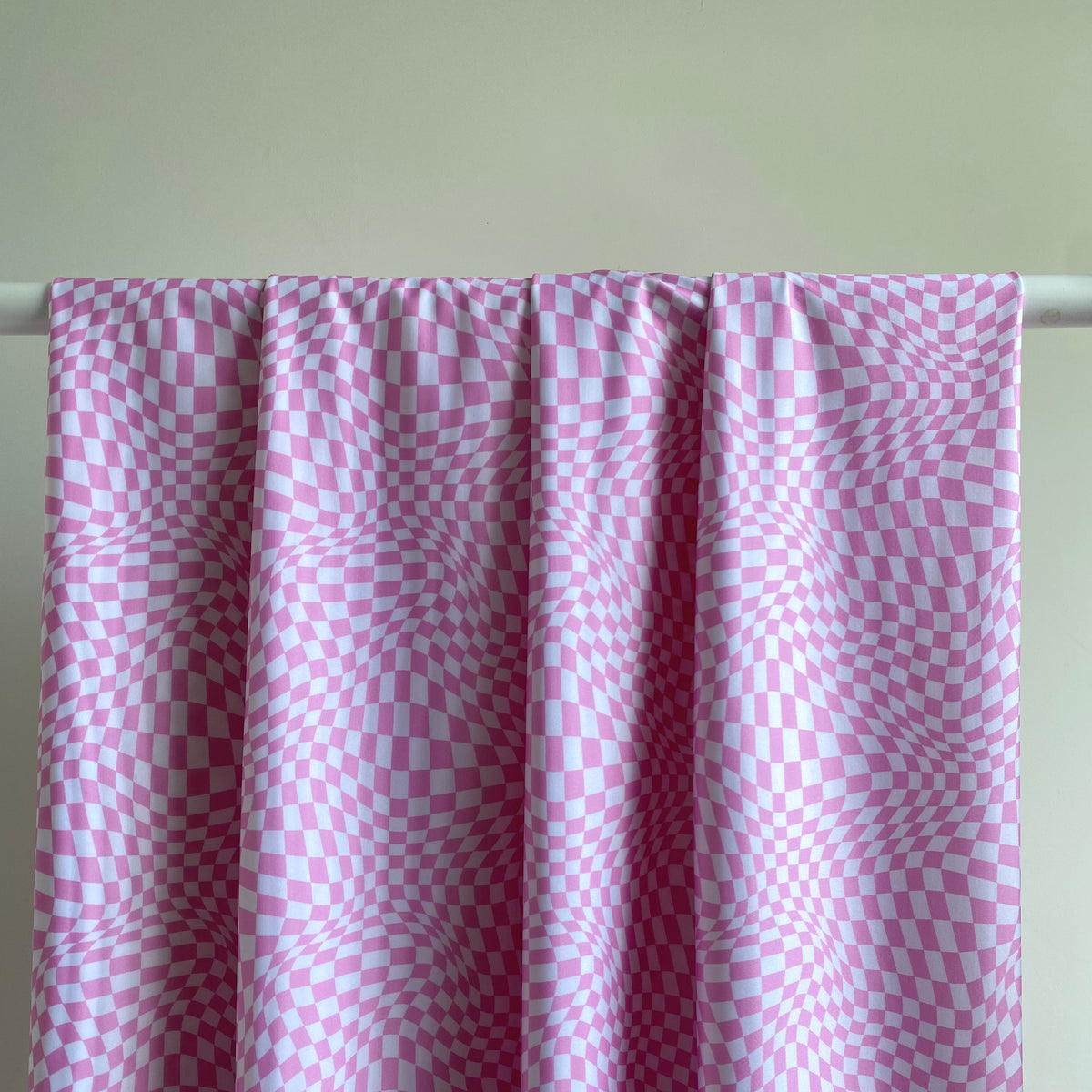 Swim & Sport Knit – ECONYL® Recycled Nylon Fabric - Groovy Gingham - Priced per 0.5 metre