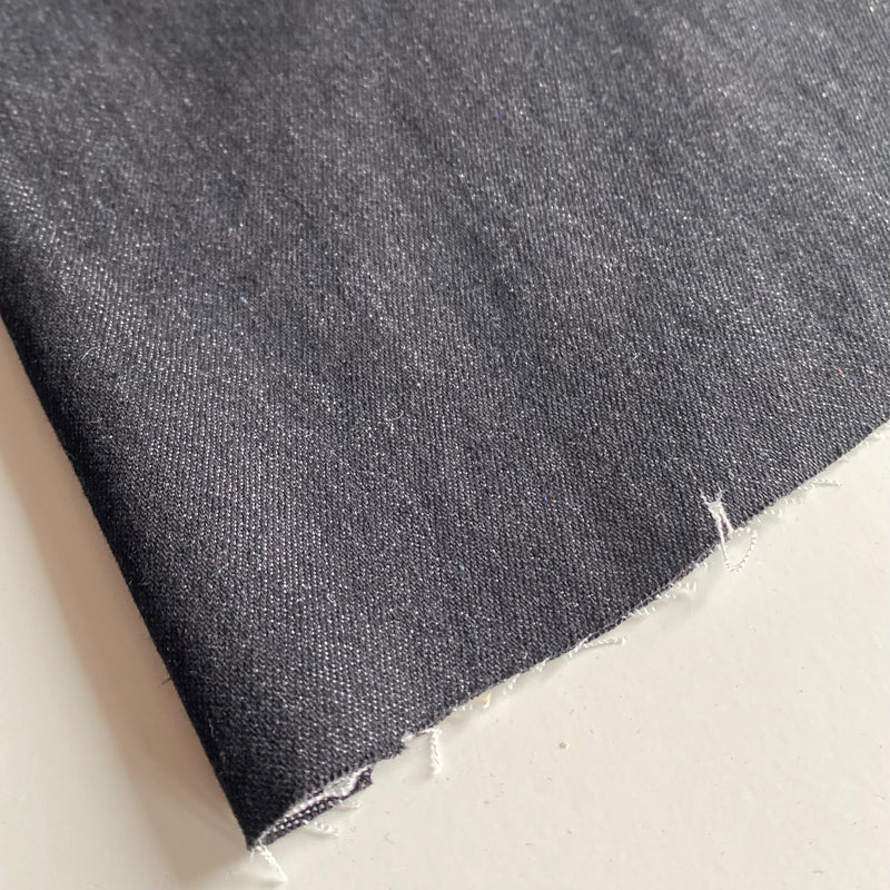 Recycled Stretch Denim 9oz - Black - 0.5 metre