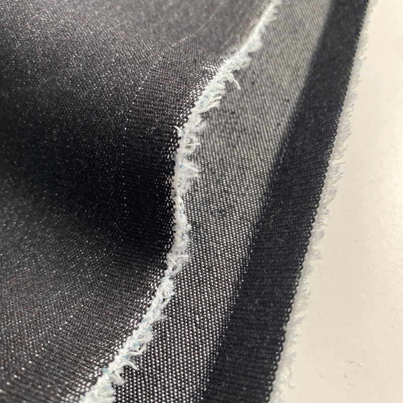 Recycled Stretch Denim 9oz - Black - 0.5 metre